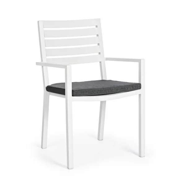 Bizzotto Helina Silla con reposabrazos - Blanca