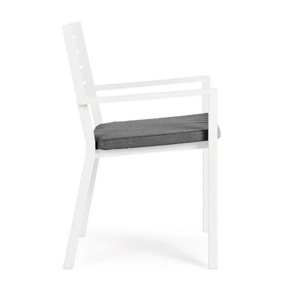 Bizzotto Helina Sedia con braccioli - Bianco 2