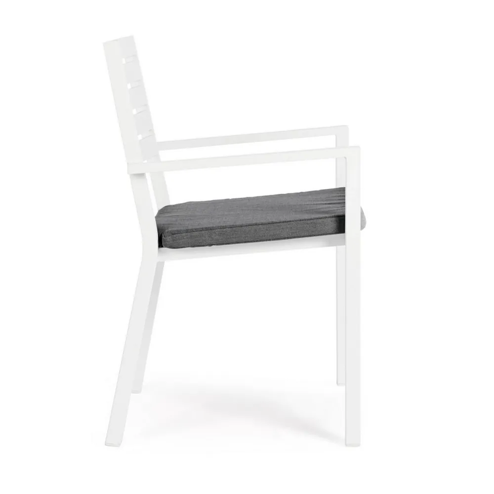 Bizzotto Helina Sedia con braccioli - Bianco