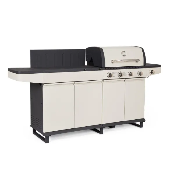 Bizzotto Merita Gaskocher - Beige und Anthrazit