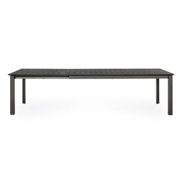 Bizzotto Konnor Table extensible - 200/300 x 100 cm - Anthracite