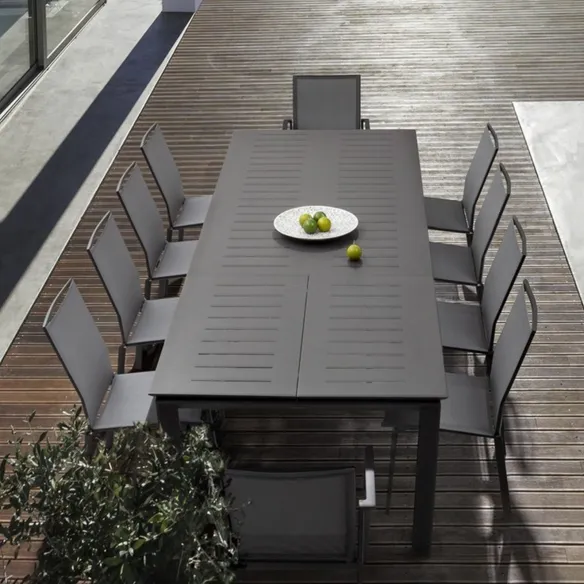 Bizzotto Konnor Tavolo allungabile - 200/300 x 100 cm  - Antracite