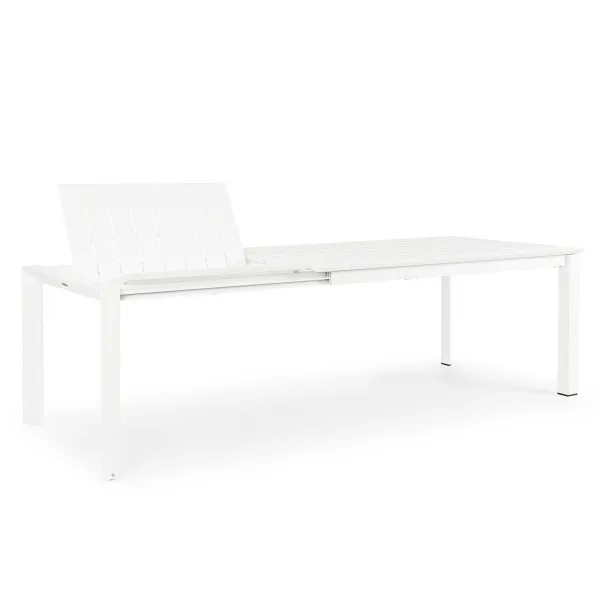 Bizzotto Konnor Table extensible - 160/240 x 100 cm - Blanc 2