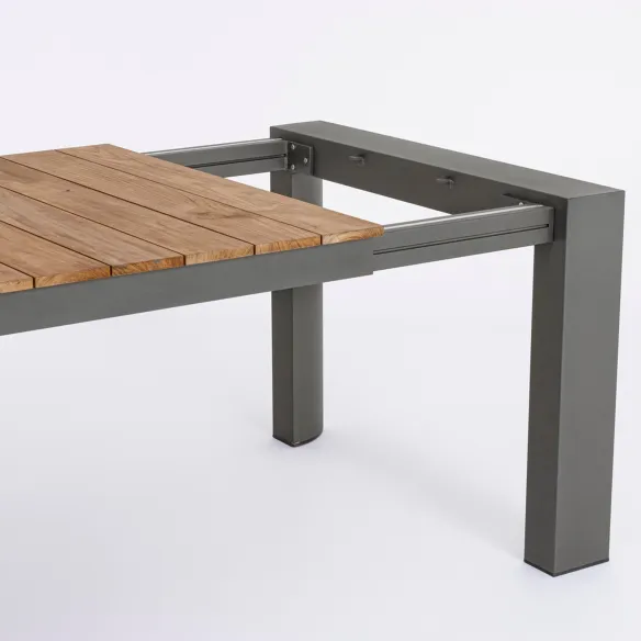 Bizzotto Cameron Ausziehtisch - 228/294 x 100 cm - Anthrazit