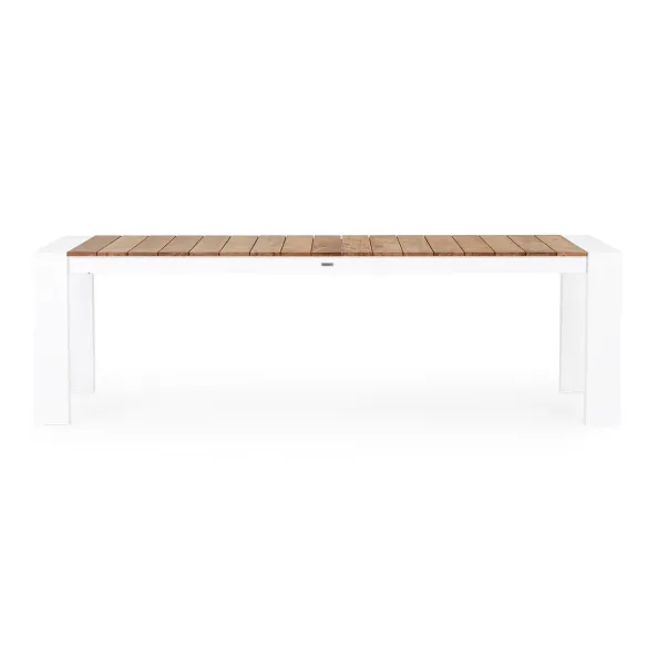 Bizzotto Cameron Table extensible 253/319/384 x 110 cm - Blanc