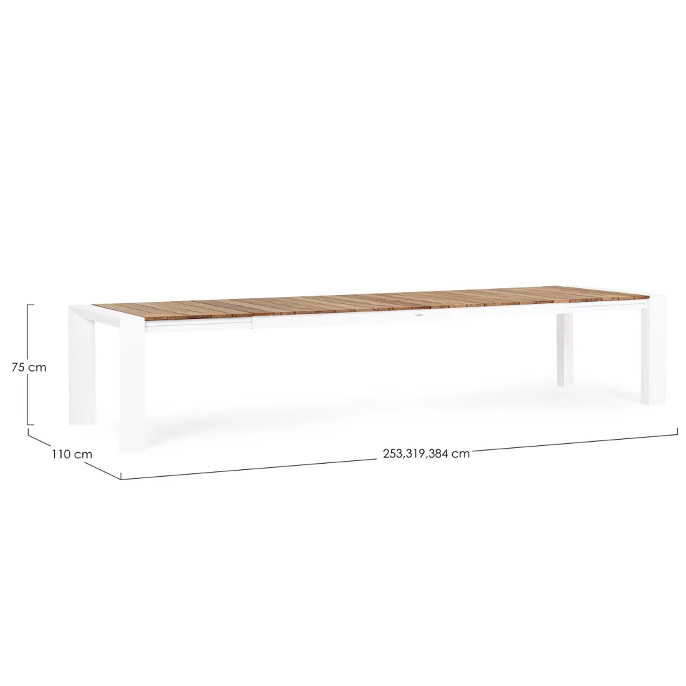 Bizzotto Cameron Ausziehtisch 253/319/384 x 110...