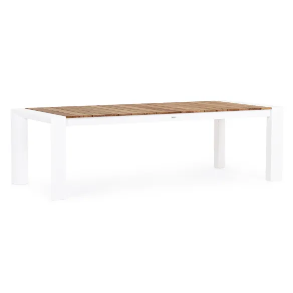 Bizzotto Cameron Table extensible 253/319/384 x 110 cm - Blanc