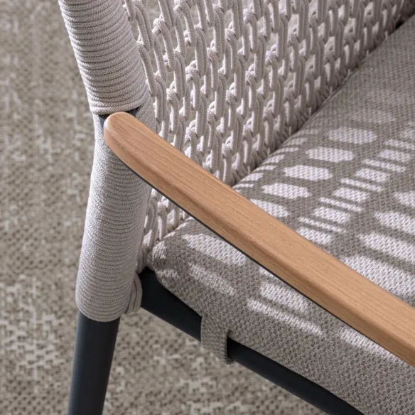 Bizzotto Maddox Chair with armrests - Anthracite