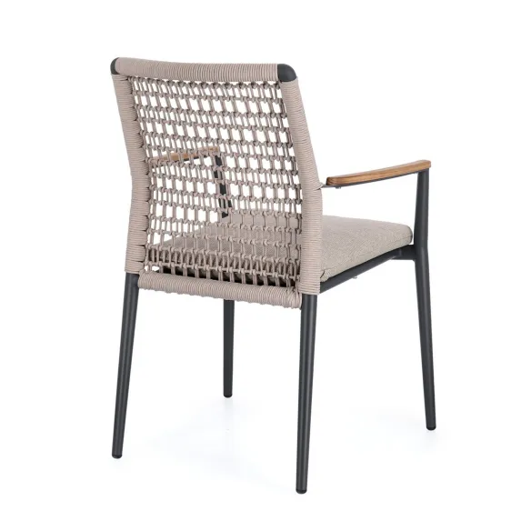 Bizzotto Maddox Silla con reposabrazos - Antracita