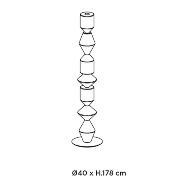 Floor lamp Mogg Costantina Opal