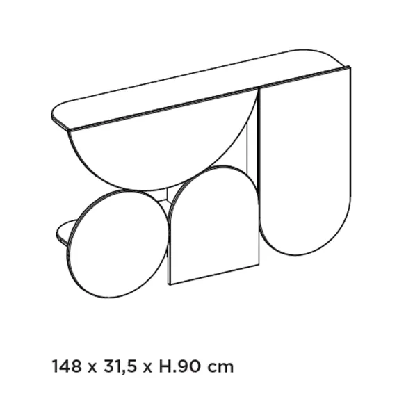 Mogg Consolle Shape - Materico