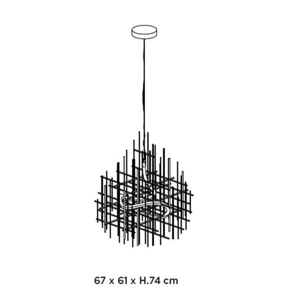 Mogg Lampada a sospensione Metrica Lamp