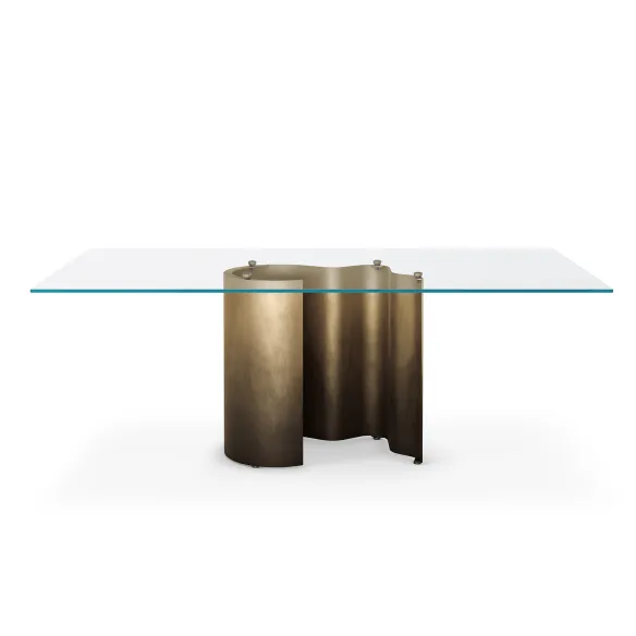 Cattelan Italia Table rectangulaire rettangolare Papelito Glass