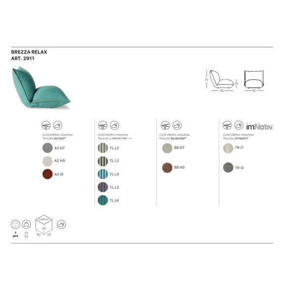 Poltrona SCAB Design Brezza Relax