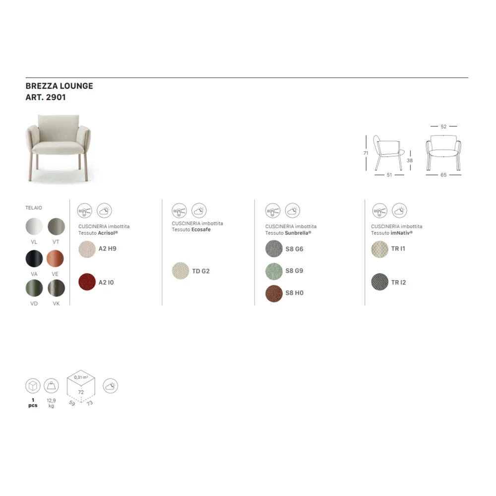 Sillón SCAB Design Brezza lounge