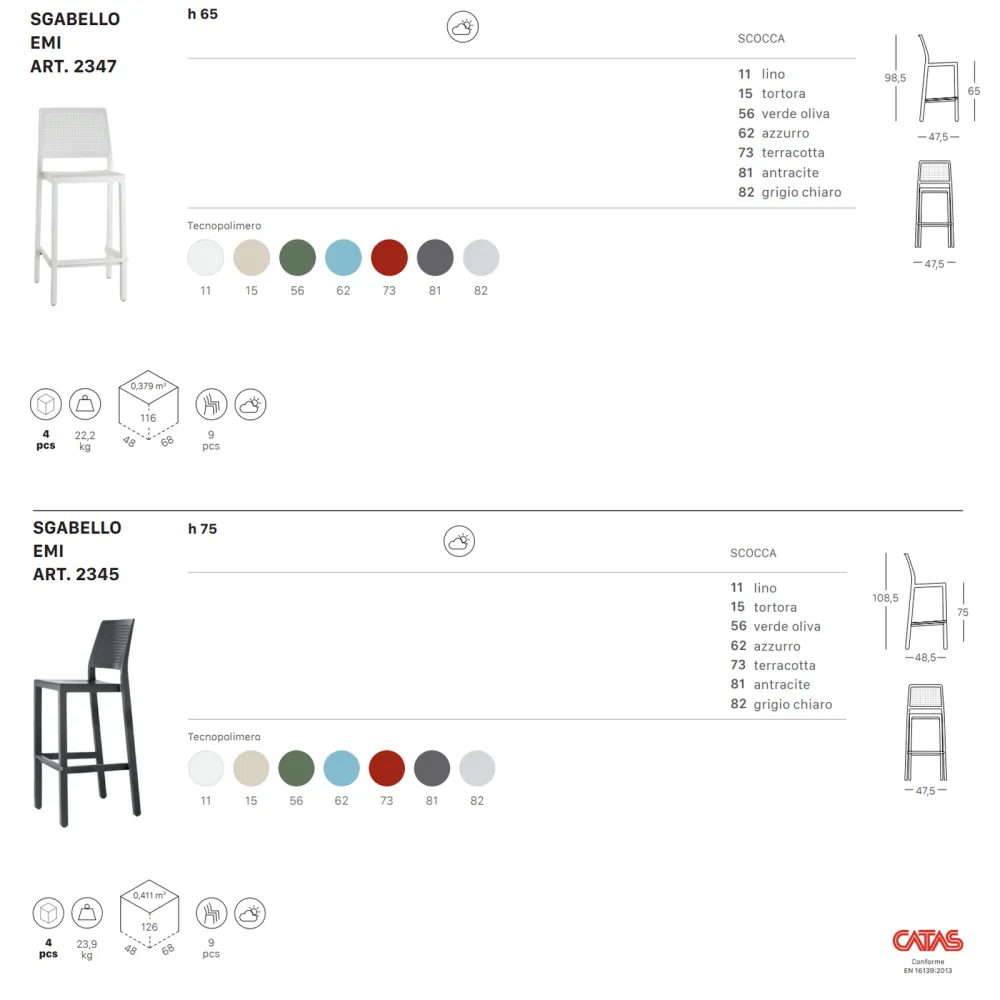 Taburete SCAB Design Emi