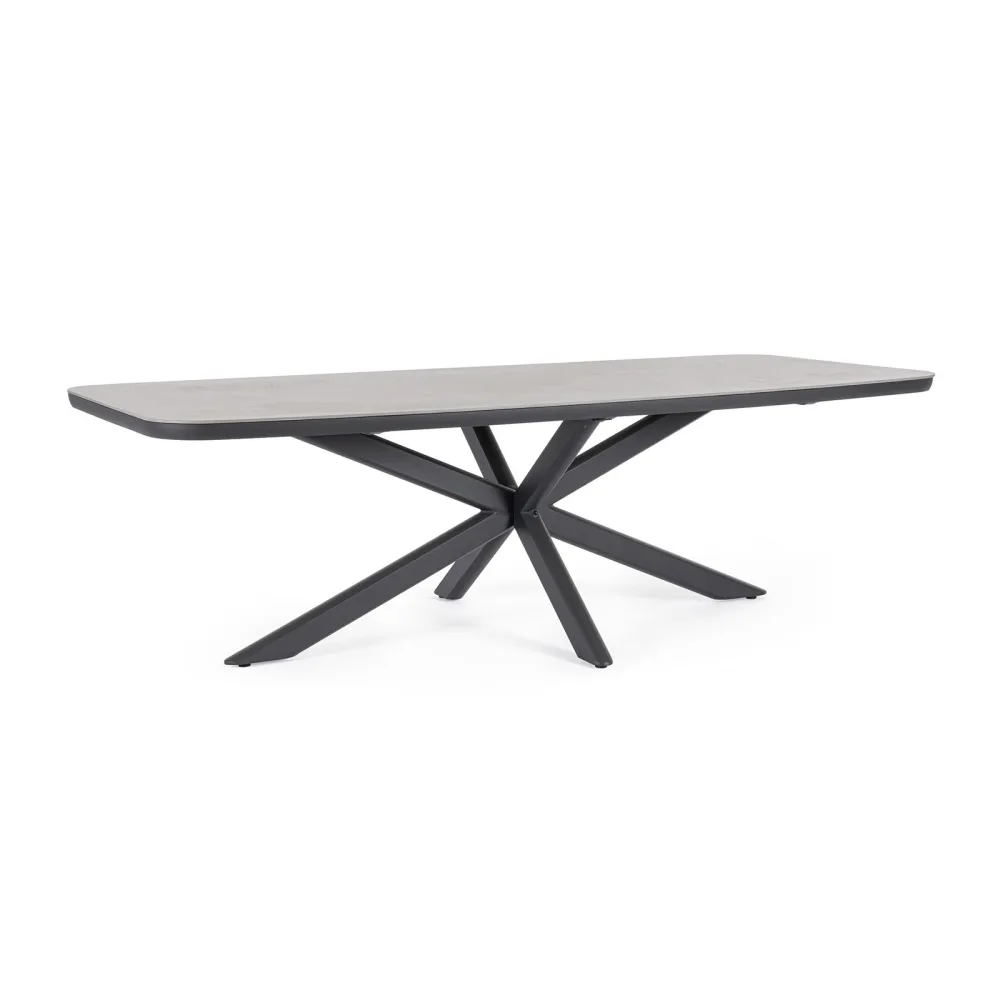 Mesa Bizzotto Isacco - 240 x 110 cm - Antracita