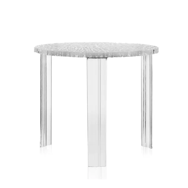 Kartell T-Table Coffee table - Crystal - 44 cm