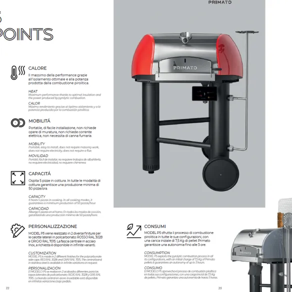 Primato Pellet pizza oven Model P5