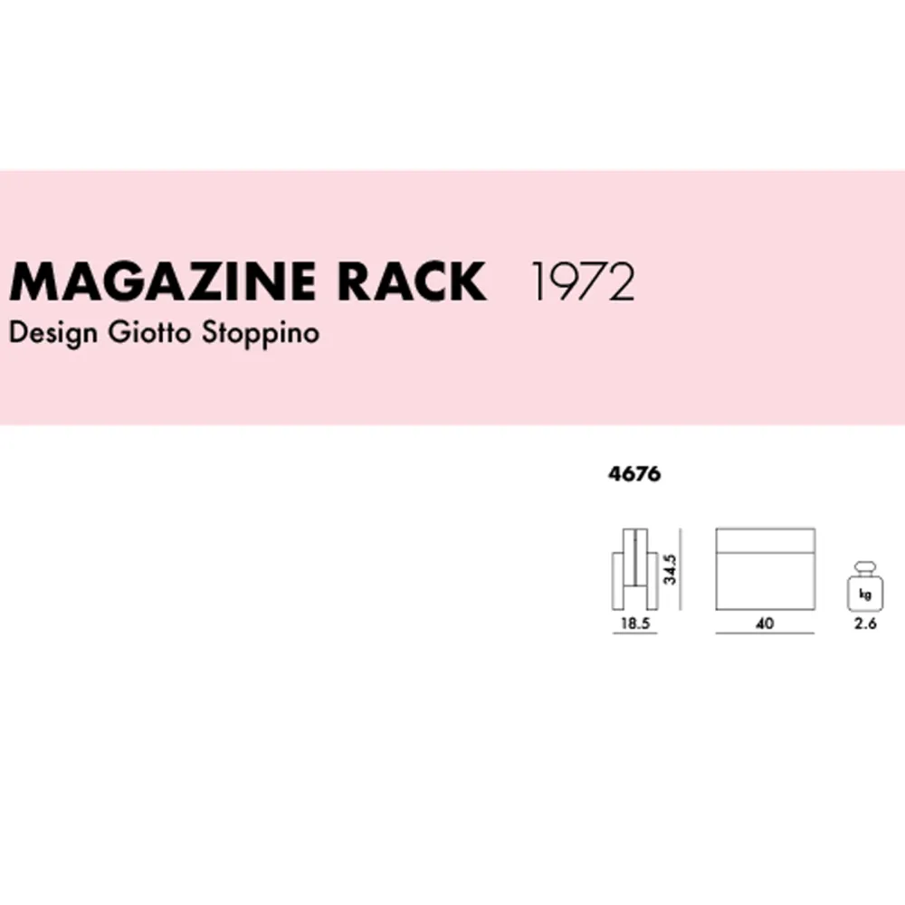 KARTELL Magazine Rack Magazine Rack - Dove Gray
