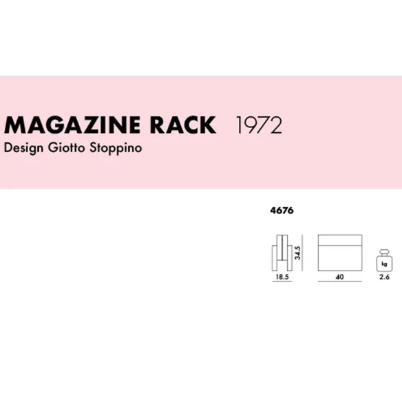 KARTELL Magazine Rack Zeitschriftenständer - Taubengrau