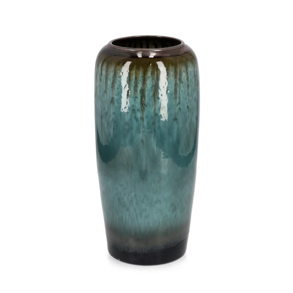 Bizzotto Coira Vase - Vert chiné - 50 cm
