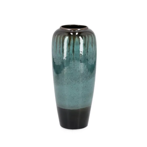 Bizzotto Coira Vase - Vert chiné - 36 cm