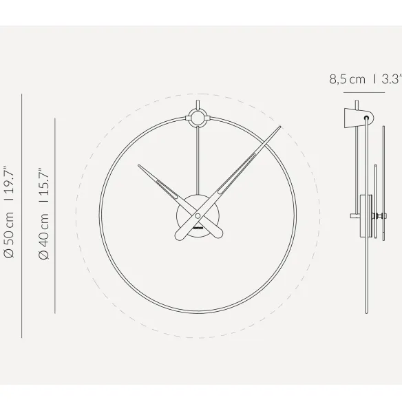 Nomon Horloge murale Micro Anda