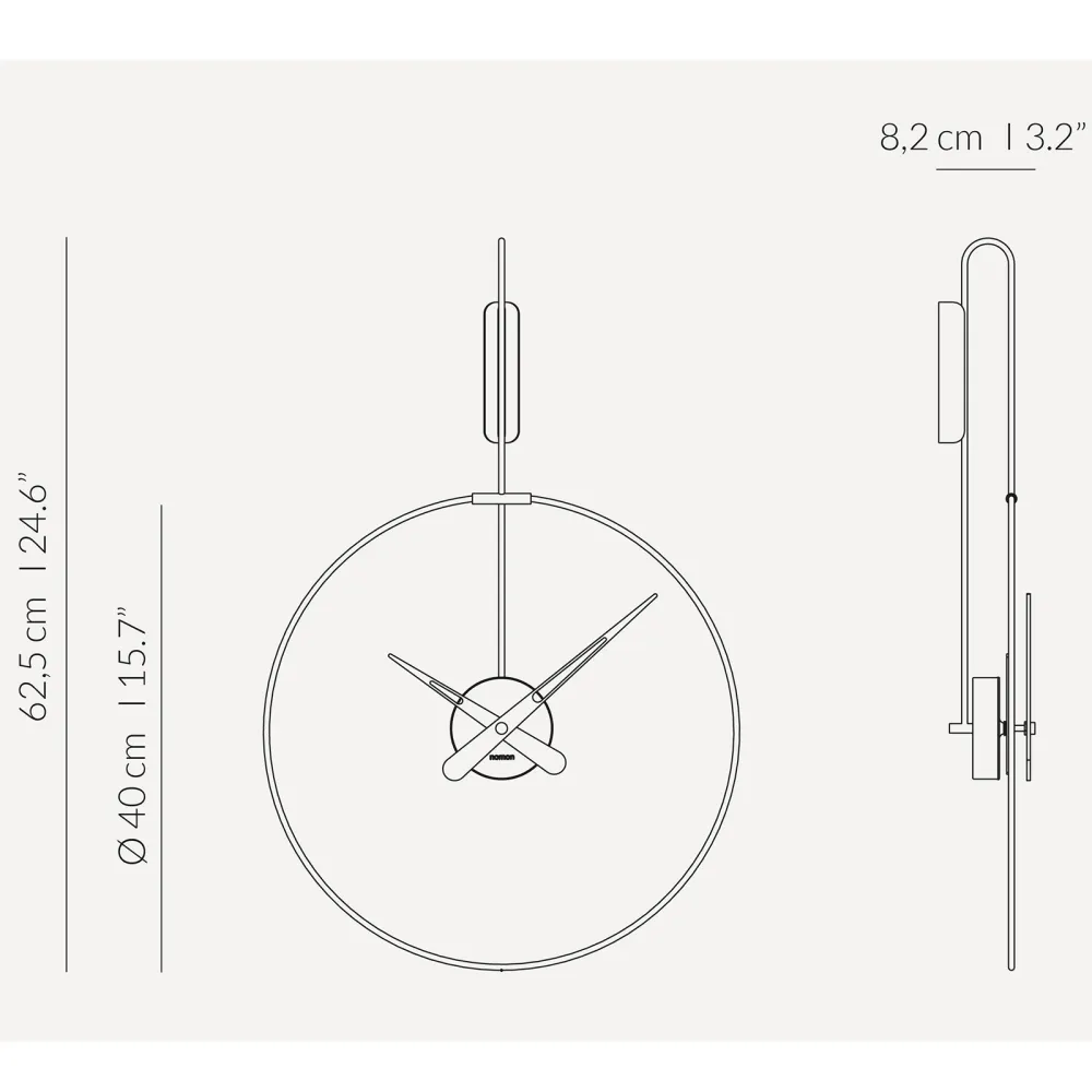 Nomon Wanduhr Micro Daro