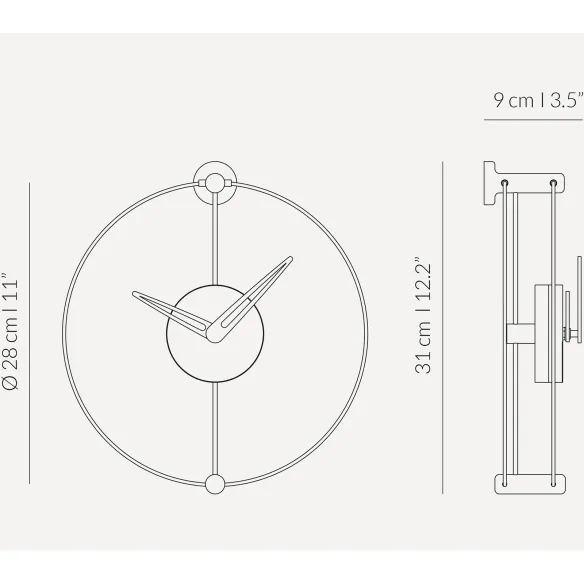 Nomon Wanduhr Nano