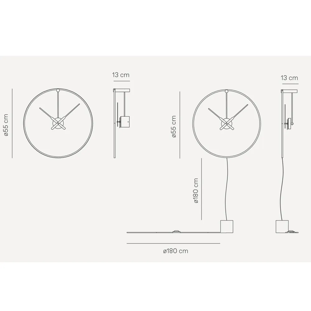 Nomon Wall clock Ombra Mini