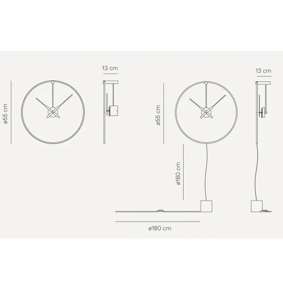 Nomon Wanduhr Ombra Mini