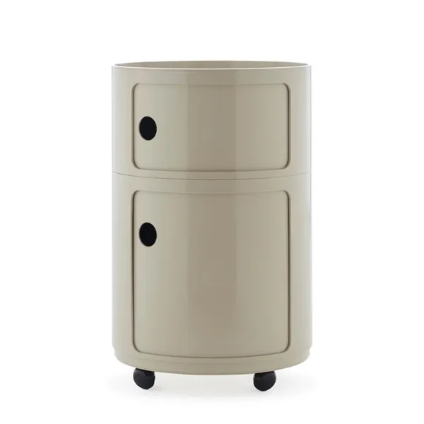 Kartell New Big Modular con ruedas - Gris paloma