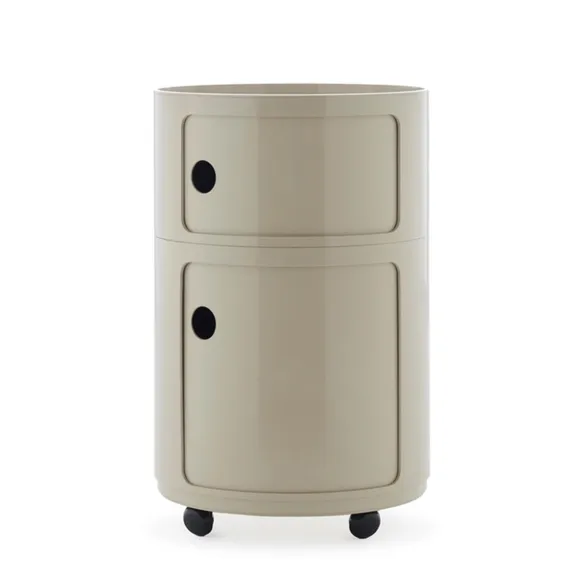 Kartell New Big Modular with wheels - Dove Grey