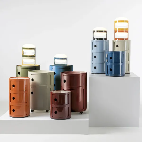 Kartell New Big Modular with wheels - Dove Grey 2