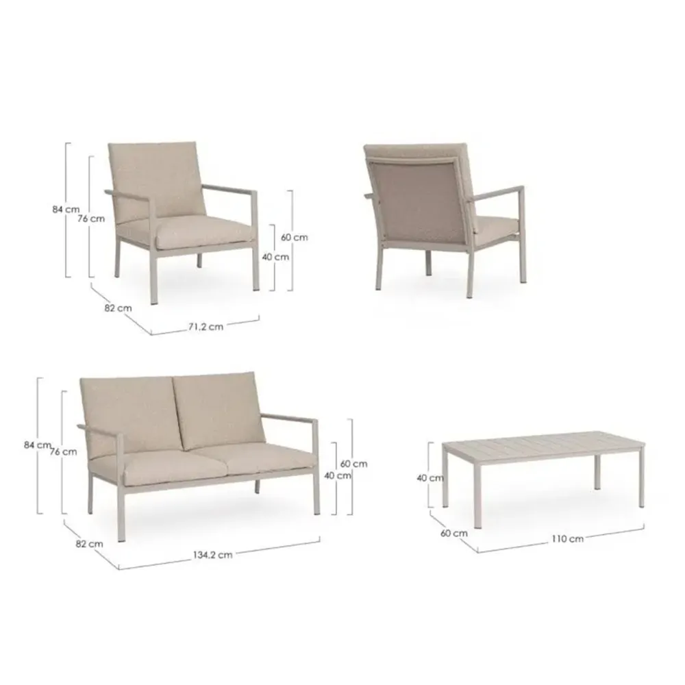 Set da giardino Bizzotto Konnor
