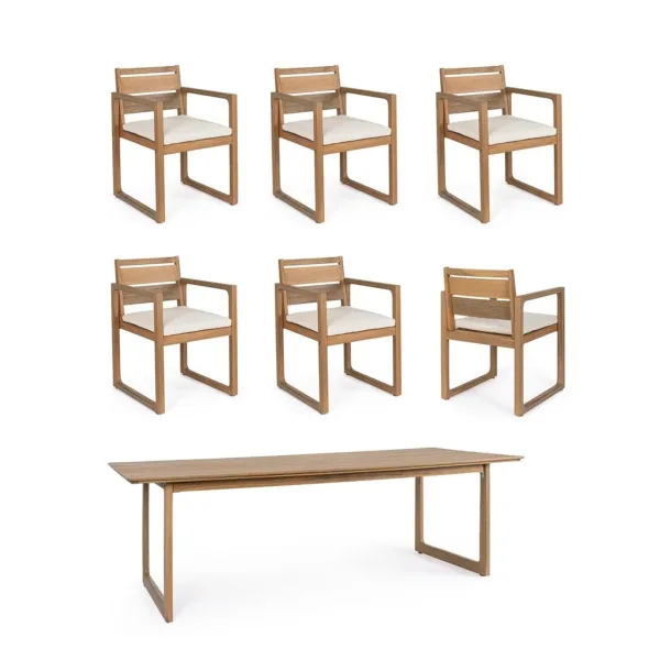 Bizzotto Conjunto de mesa y sillas Adrian 2