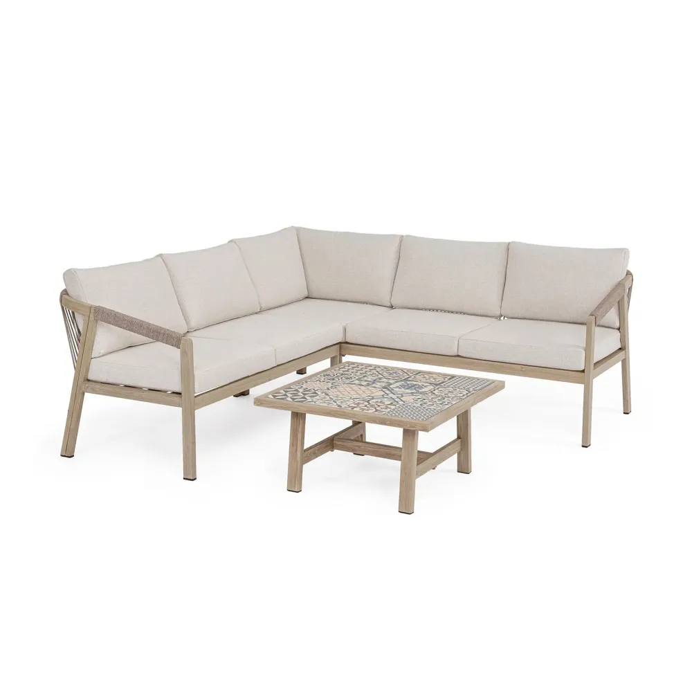 Bizzotto Eckwohnzimmer Kalimera Timber
