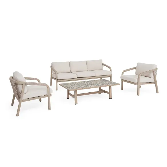 Bizzotto Set salotto da giardino Kalimera Timber