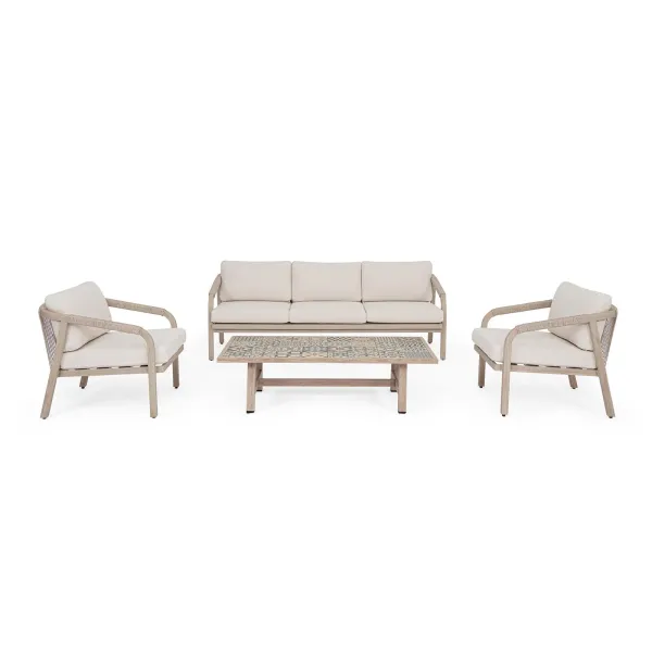 Bizzotto Gartenlounge-Set Kalimera Timber 2