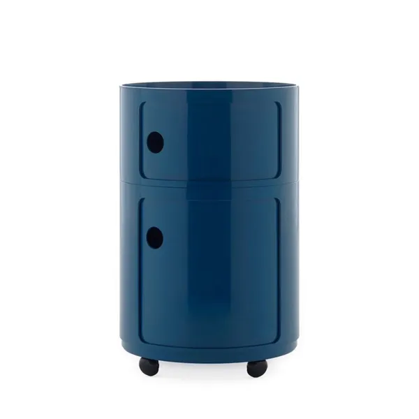KARTELL New Big Modulaire avec roulettes - 2 tiroirs - Blu