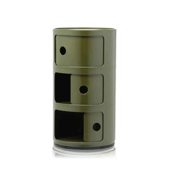 Kartell Commode classique Componibili - 3 tiroirs - Verte 2