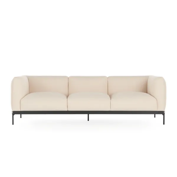 Kartell Asia Divano 3 Posti - Cotone Structure Bianco -...