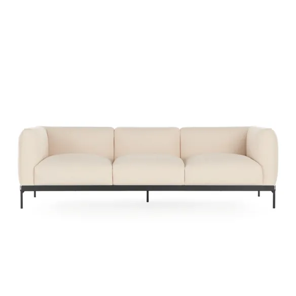 Kartell Asia 3-Seater Sofa - White Structure Cotton - Ready for Delivery