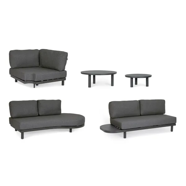 Bizzotto Hercules Corner living room set with coffee... 2