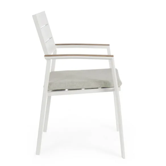 BIZZOTTO Zelmar Chair with armrests - Vapor - Ready for delivery