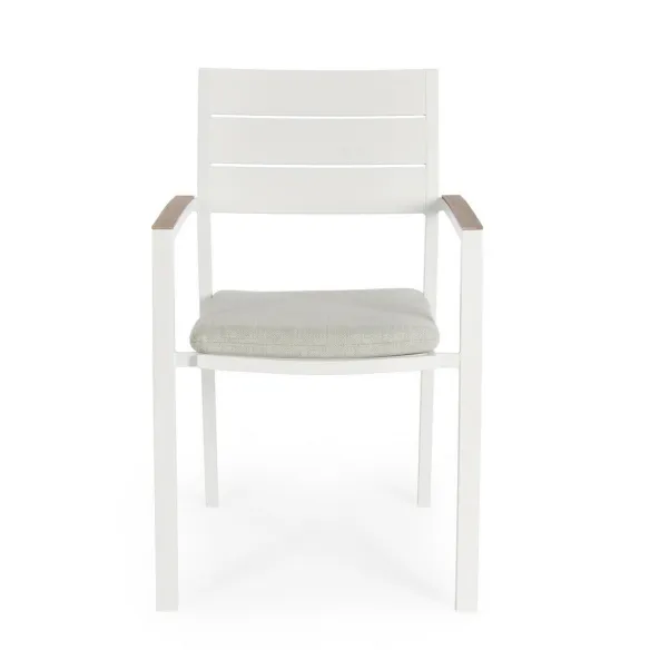 BIZZOTTO Zelmar Silla con reposabrazos - Vapor - Lista para entrega