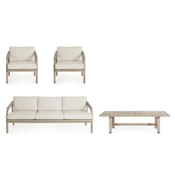 BIZZOTTO Kalimera Conjunto de salón de exterior - Timber Big