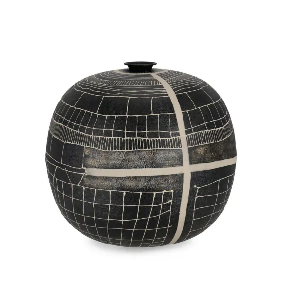 BIZZOTTO Siva Vaso - 39 cm - Nero