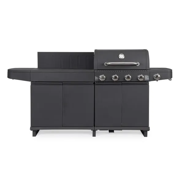 Bizzotto Merita Cuisinière à gaz - Anthracite